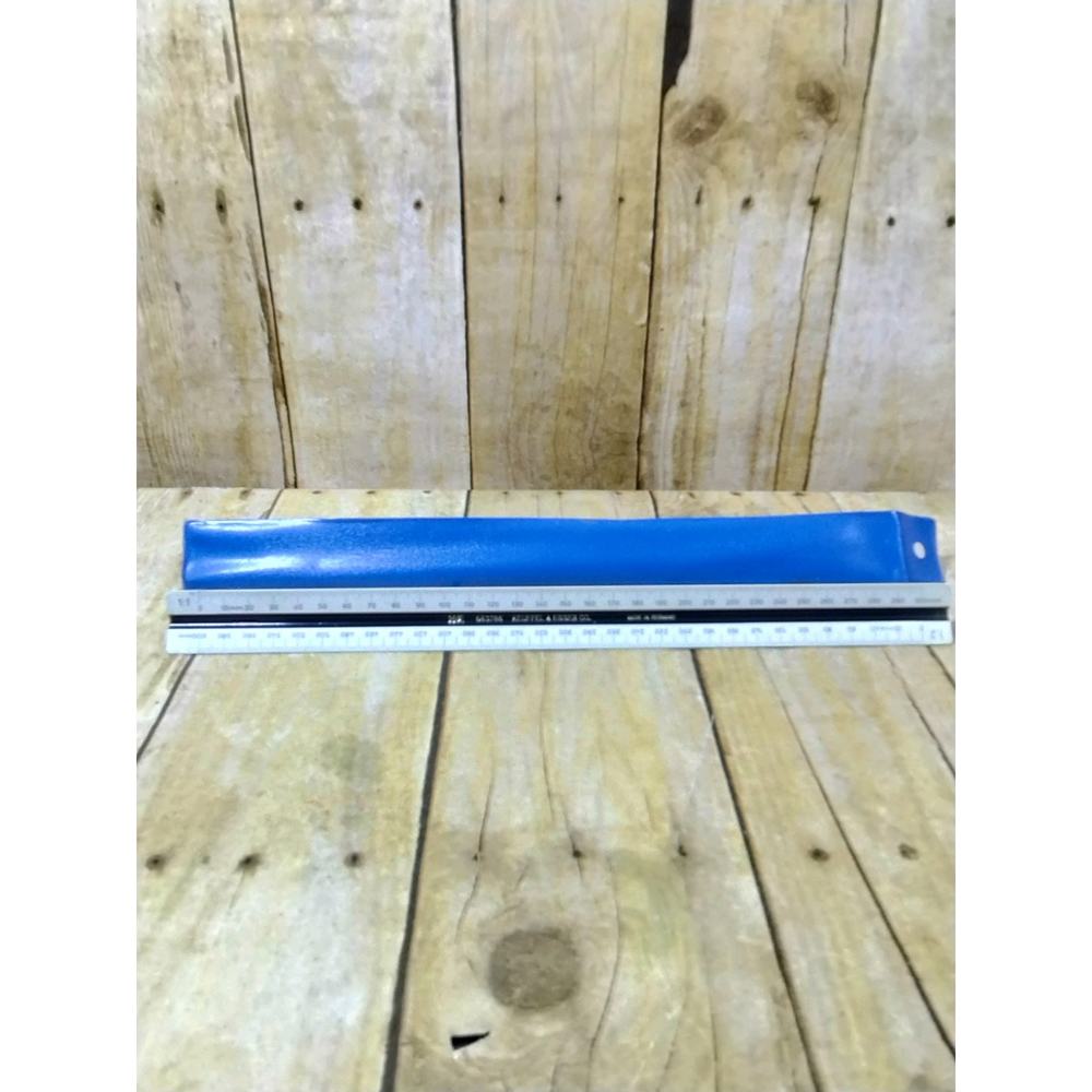 Vtg Keuffel & Esser Tri Angle Drafting Ruler Germany #563788 Green Black Red